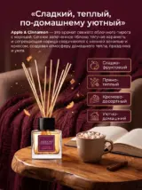 Диффузор для дома с палочками стойкий Apple Cinnamon 50мл.