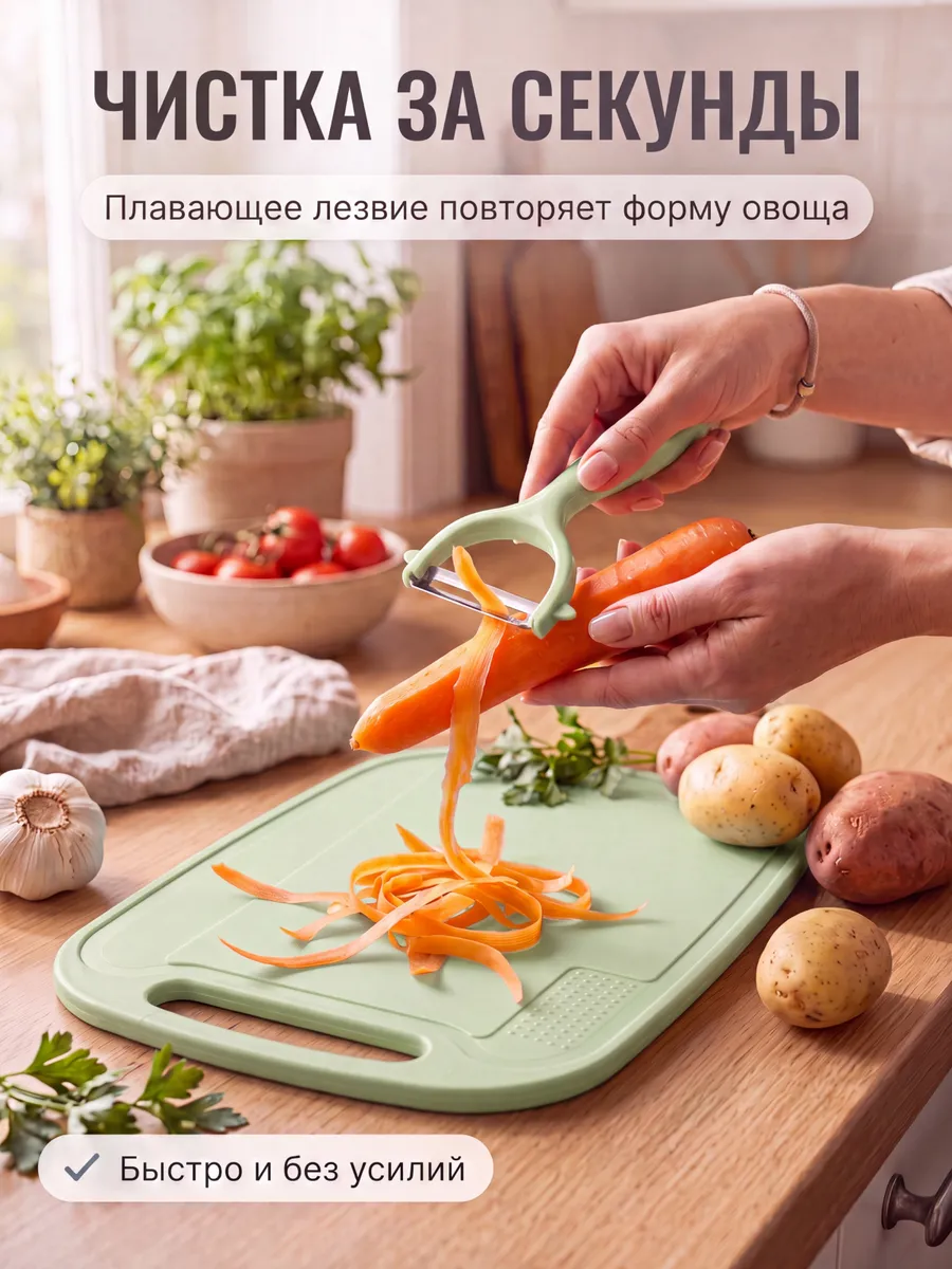Кухонный набор принадлежностей с ножом 4 предмета