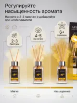 Диффузор для дома с палочками стойкий VANILLA BLACK 85 мл