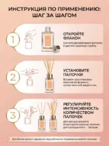 Диффузор для дома с палочками стойкий Nerolli 85 мл