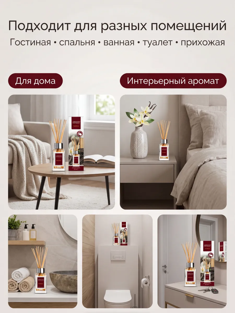 Диффузор для дома с палочками стойкий парфюмированный 85 мл