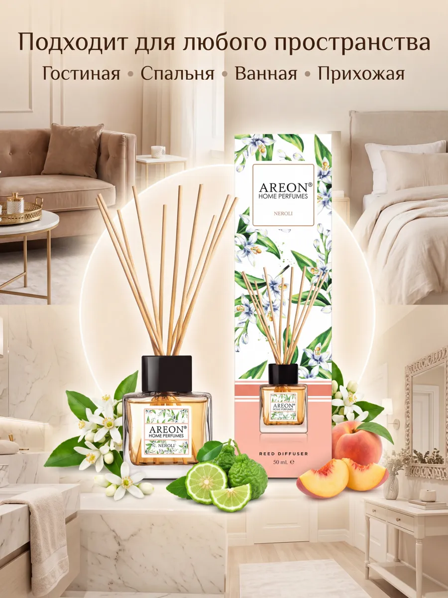 Диффузор для дома с палочками стойкий Neroli 50мл.