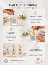 Диффузор для дома с палочками стойкий SILVER LINEN 85 мл